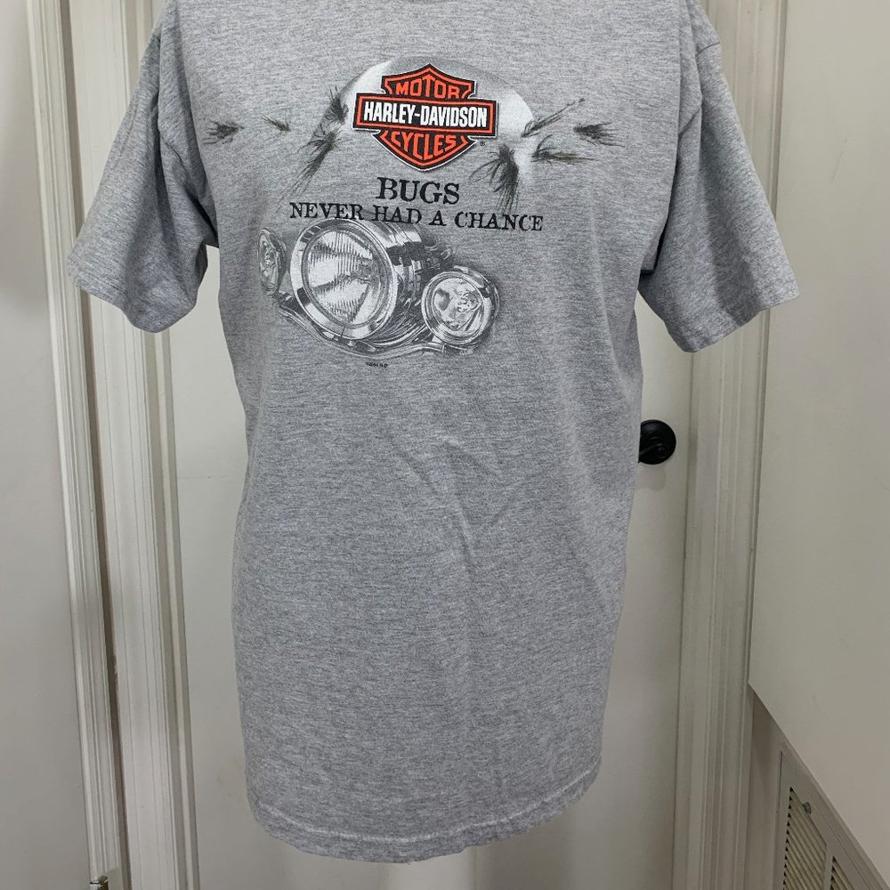 Harley Davidson t shirt bugs never had a chance - Picture 2 of 6